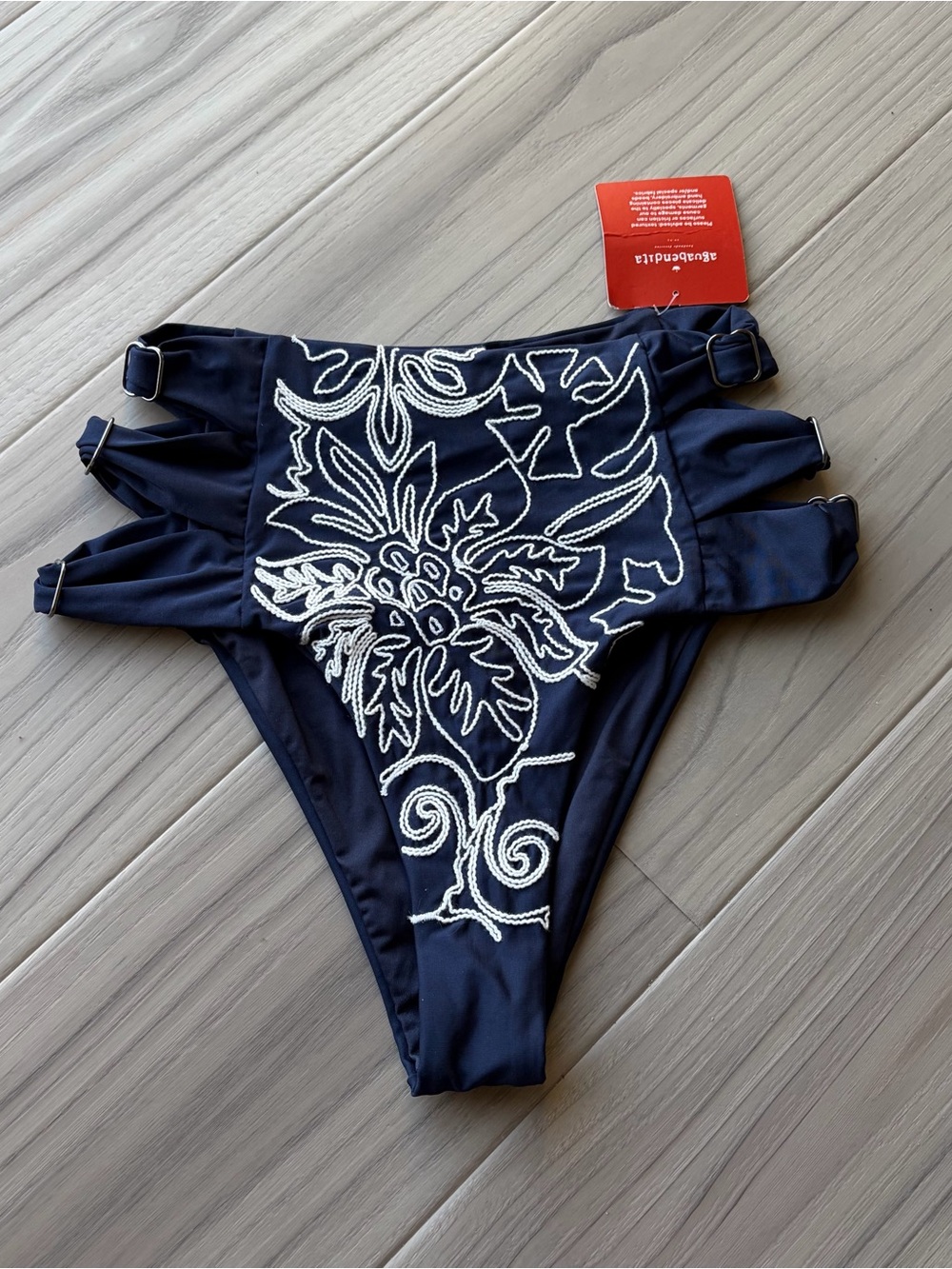 Agua Bendita Willa Batik Embroidered Bikini Bottoms